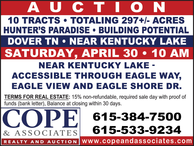 Cope Auction April 30 Dover